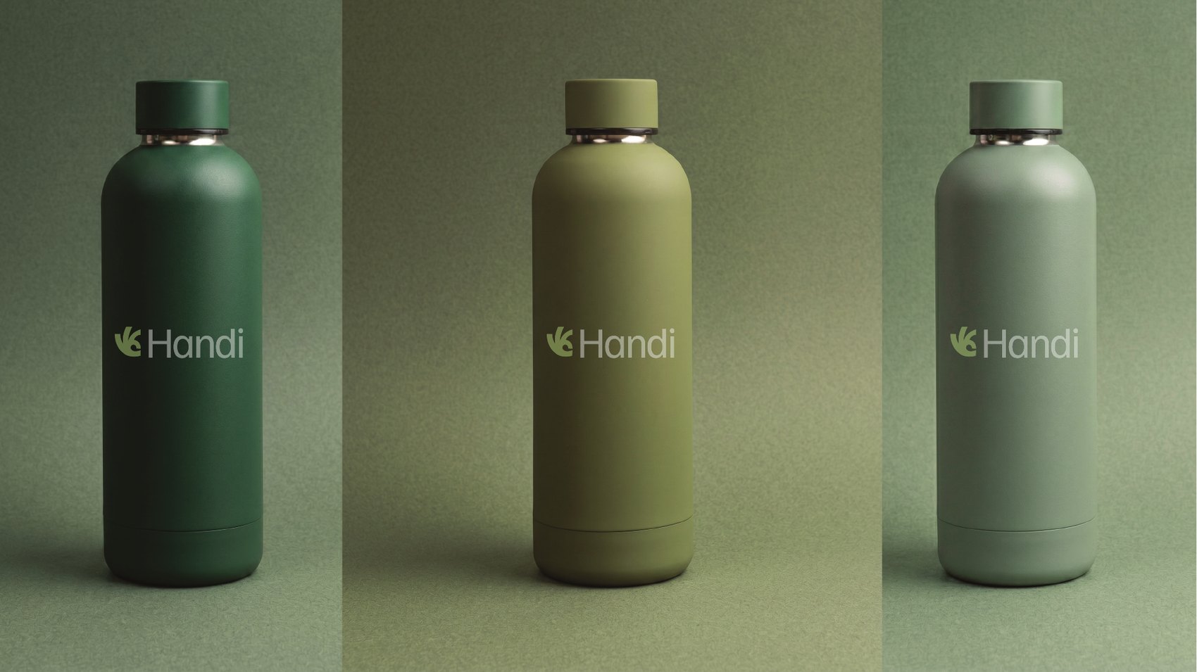 Handi branded water bottles