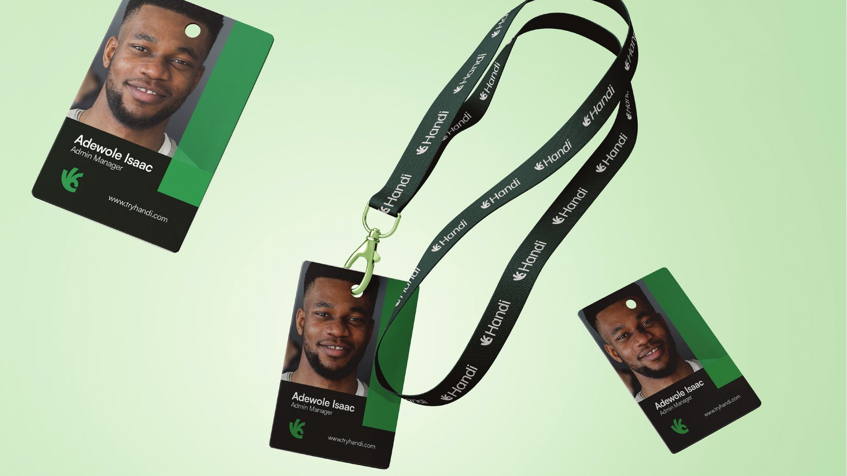 Handi provider ID card and badge