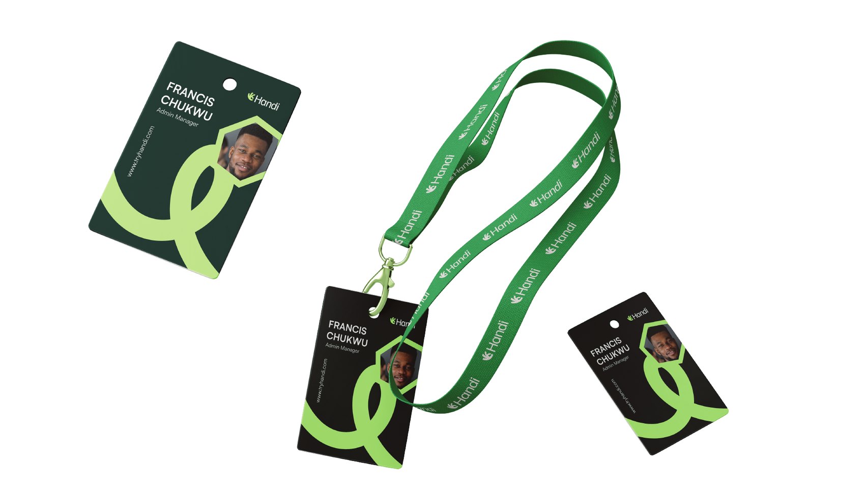 Handi lanyards and hang tags