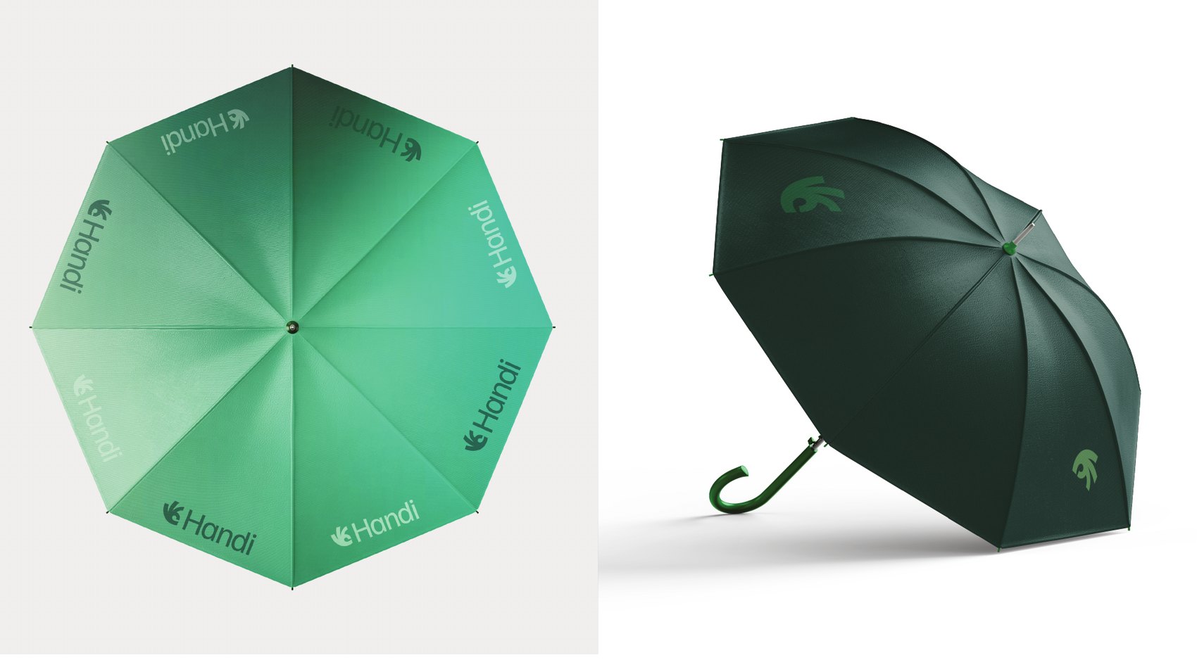 Handi branded umbrella