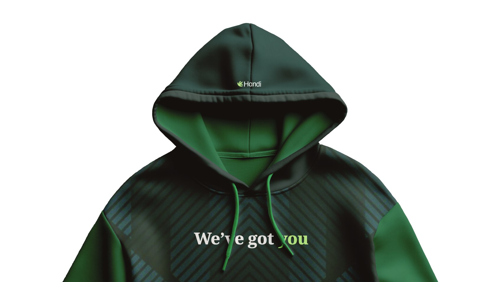 Handi hoodie reading We've got you