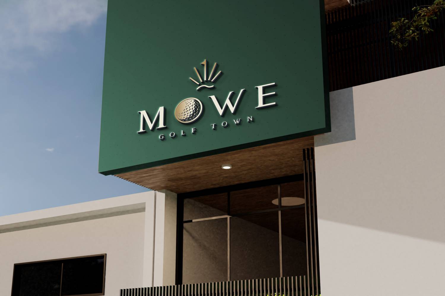 The Mowe Golf Town identity
